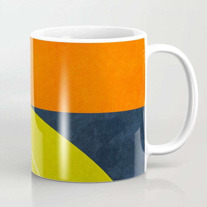 sun & moon abstract geometric shapes Coffee Mug Gallery Image 1