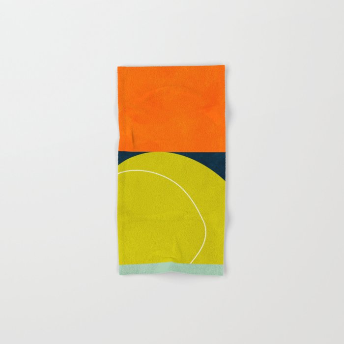 sun & moon abstract geometric shapes Bath Towel Gallery Image 1