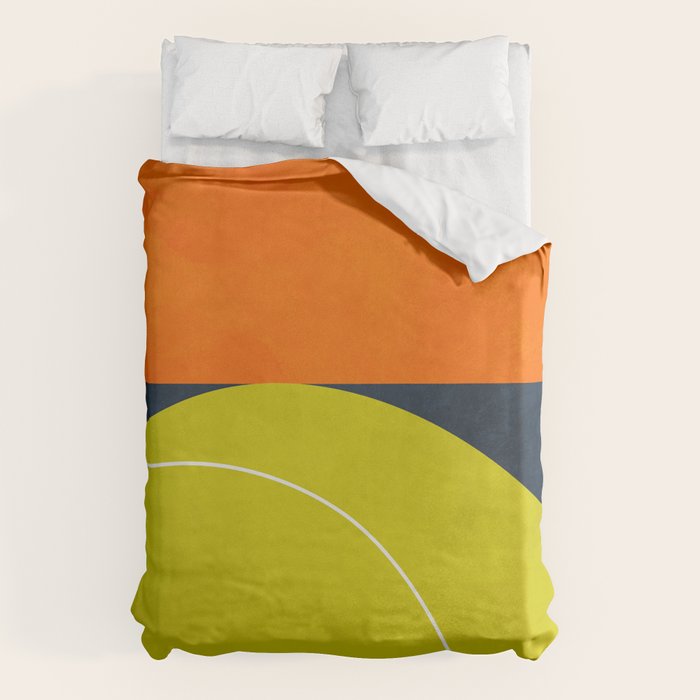 sun & moon abstract geometric shapes Duvet Cover Gallery Image 6