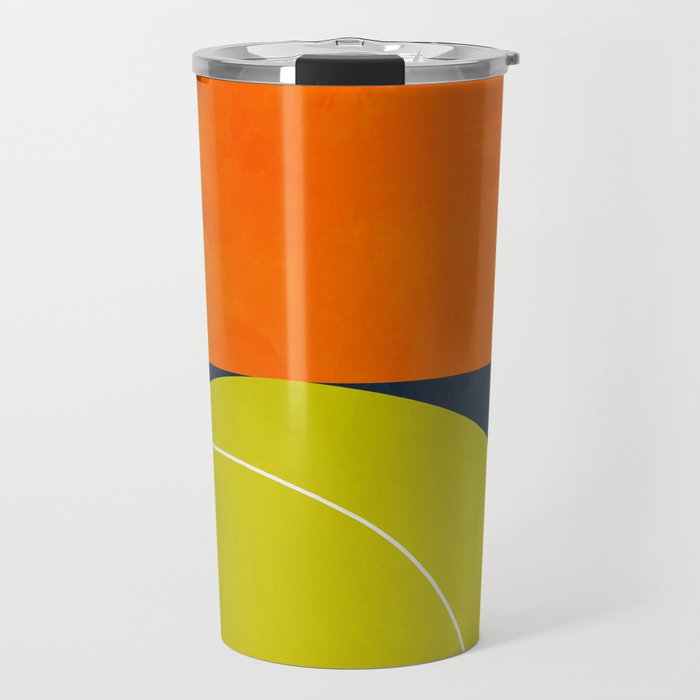 sun & moon abstract geometric shapes Travel Mug Gallery Image 1
