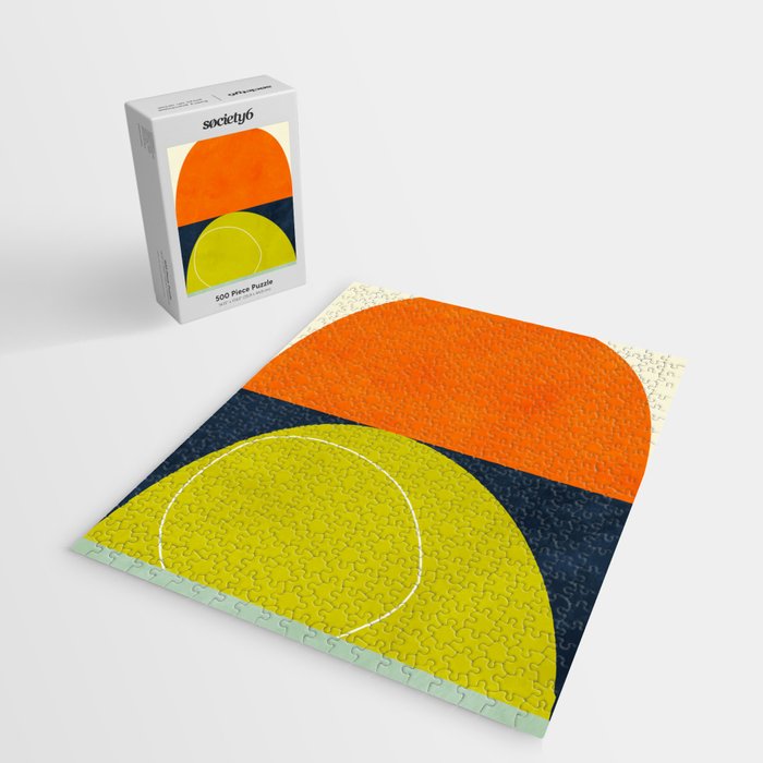 sun & moon abstract geometric shapes Jigsaw Puzzle Gallery Image 2