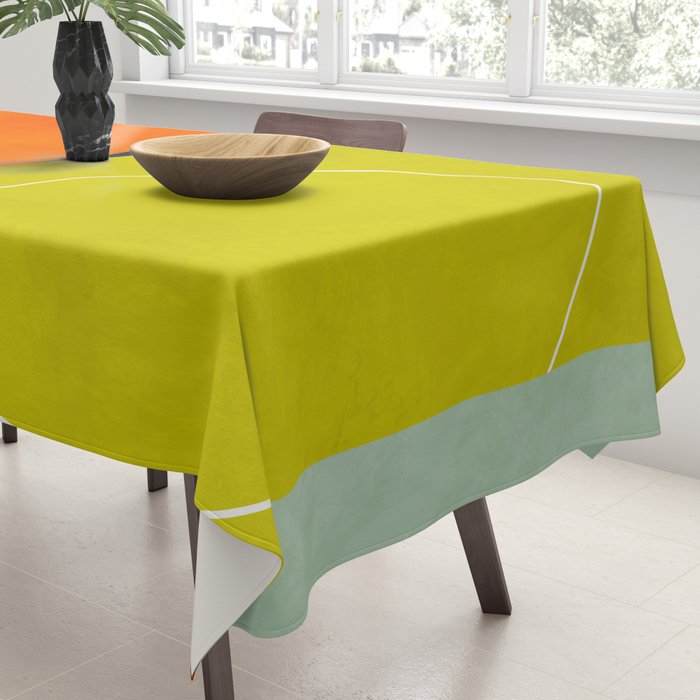 sun & moon abstract geometric shapes Tablecloth Gallery Image 3