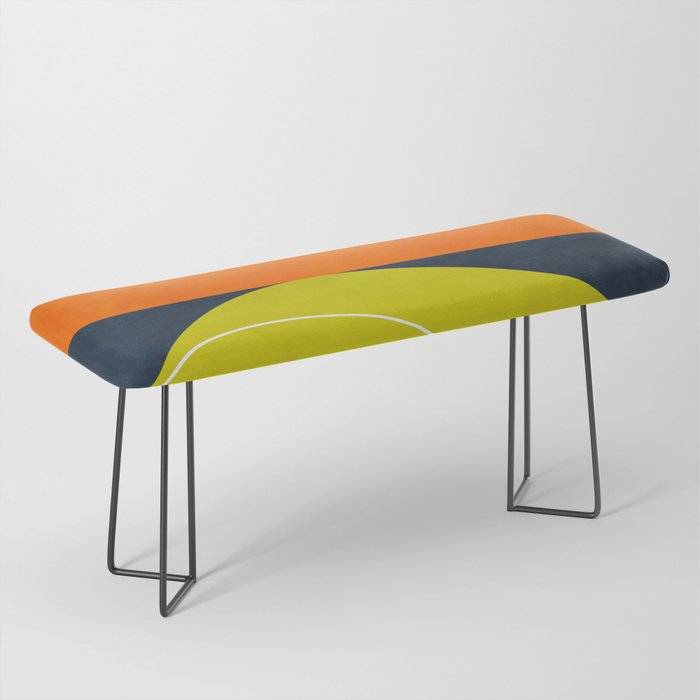 sun & moon abstract geometric shapes Bench Gallery Image 1