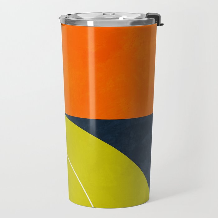 sun & moon abstract geometric shapes Travel Mug Gallery Image 2
