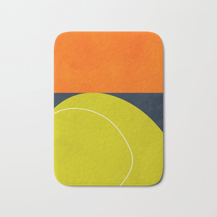 sun & moon abstract geometric shapes Bath Mat Gallery Image 1
