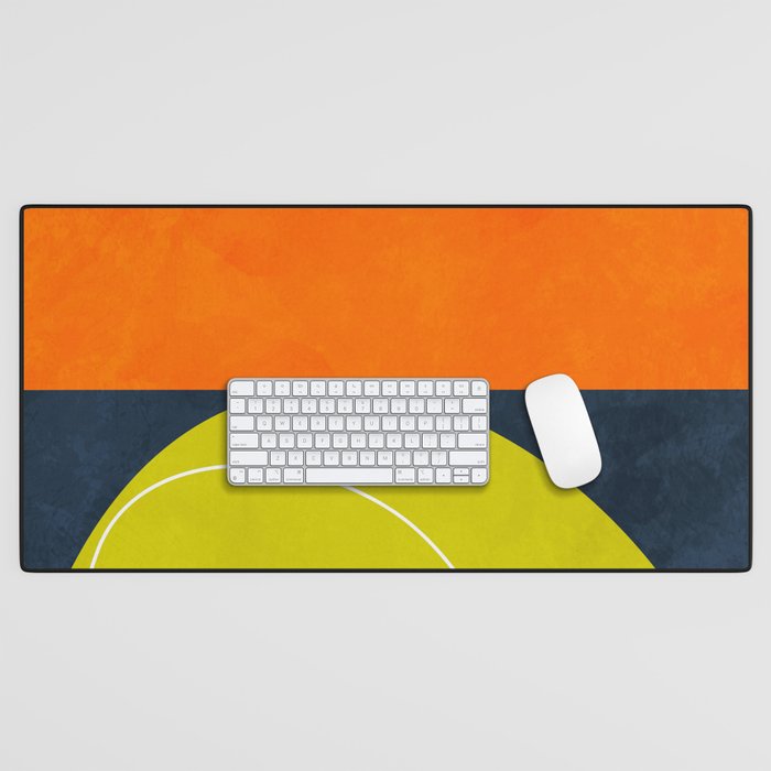 sun & moon abstract geometric shapes Desk Mat Gallery Image 1
