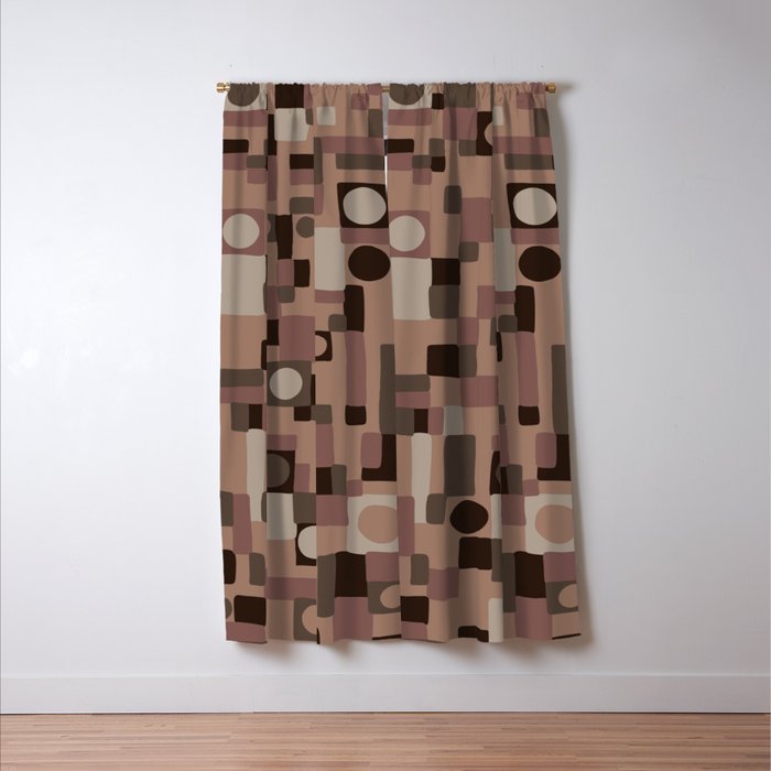 Inspired by PANTONE 17 1230 Mocha Mousse Window Curtain Gallery Image 3