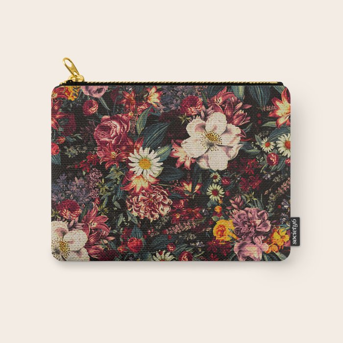 Autumn Winter Flowers II Carry All Pouch Gallery Image 1