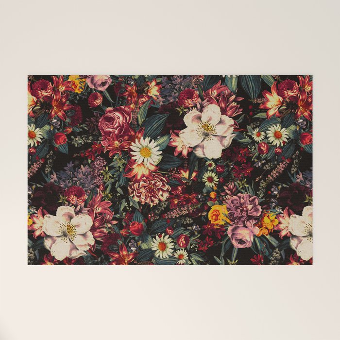 Autumn Winter Flowers II Welcome Mat Gallery Image 1