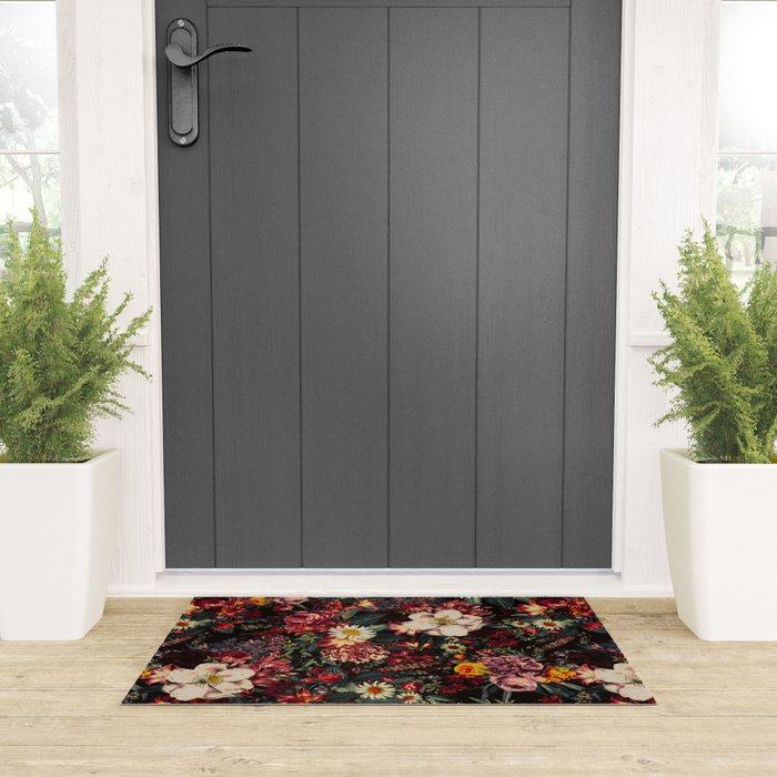 Autumn Winter Flowers II Welcome Mat Gallery Image 3