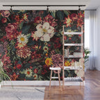 Autumn Winter Flowers II Wall Mural Gallery Image 1