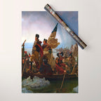 Emanuel Leutze Washington Crossing the Delaware Wrapping Paper Gallery Image 1