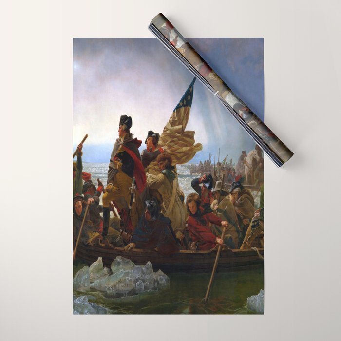 Emanuel Leutze Washington Crossing the Delaware Wrapping Paper Gallery Image 1