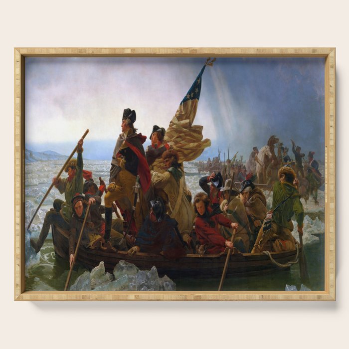 Emanuel Leutze Washington Crossing the Delaware Serving Tray Gallery Image 1