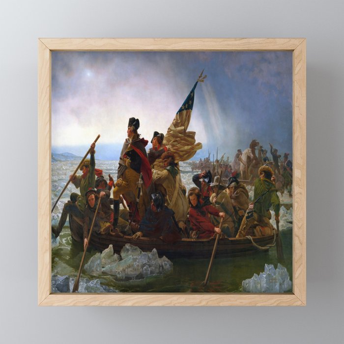 Emanuel Leutze Washington Crossing the Delaware Mini Art Print Gallery Image 1