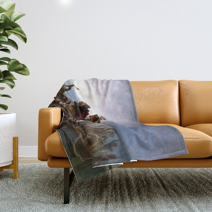 Emanuel Leutze Washington Crossing the Delaware Throw Blanket Gallery Image 1