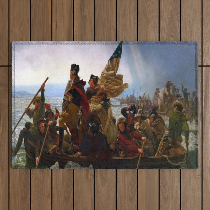 Emanuel Leutze Washington Crossing the Delaware Outdoor Rug Gallery Image 1