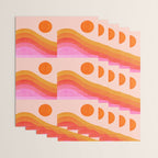 Abstraction_SUNSET_OCEAN_COLOR_POP_ART_Minimalism_009D Wrapping Paper Gallery Image 3
