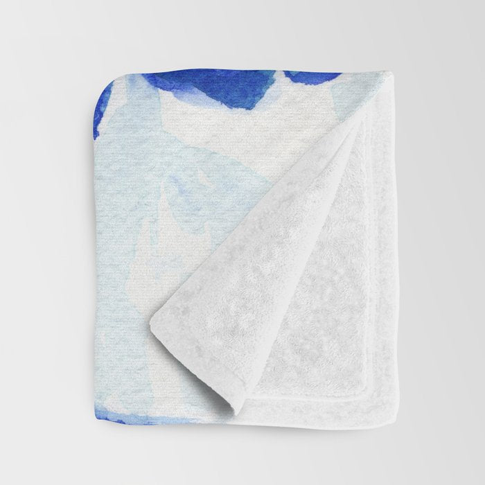 blue stillife Throw Blanket Gallery Image 3