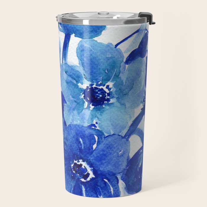 blue stillife Travel Mug Gallery Image 2
