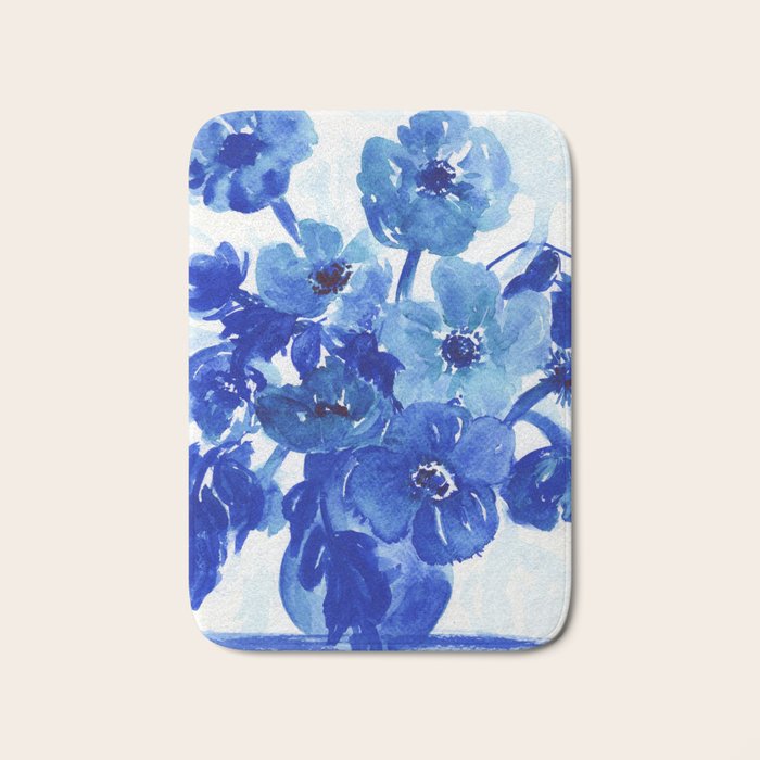 blue stillife Bath Mat Gallery Image 1