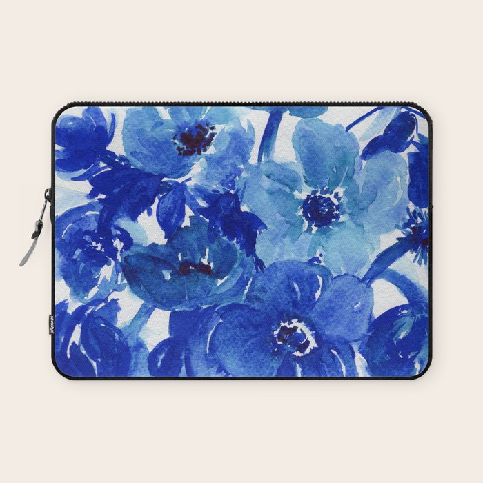 blue stillife Laptop Sleeve Gallery Image 1