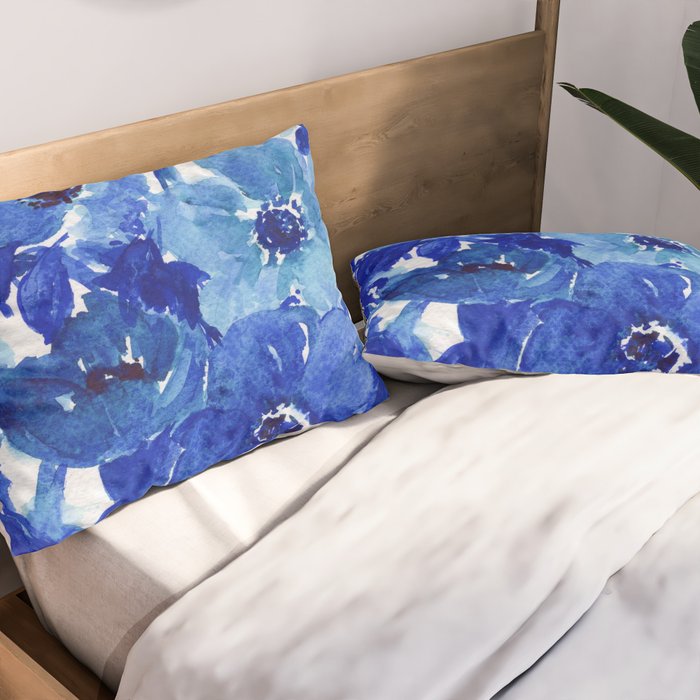 blue stillife Pillow Sham Gallery Image 2