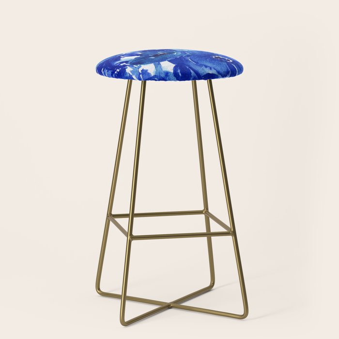 blue stillife Stool Gallery Image 2