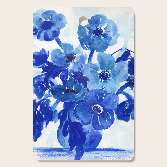 blue stillife Cutting Board Gallery Image 1