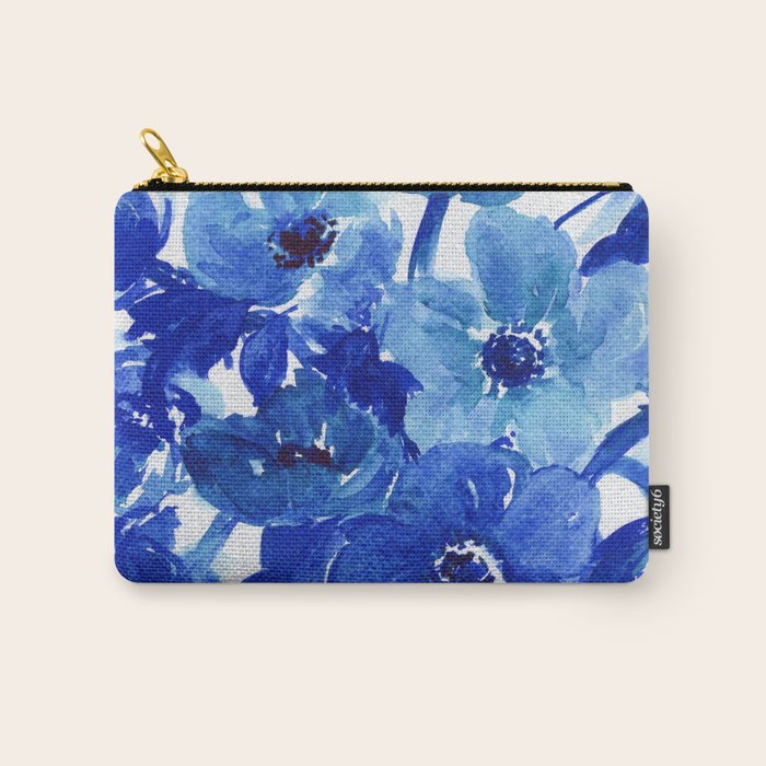 blue stillife Carry All Pouch Gallery Image 1
