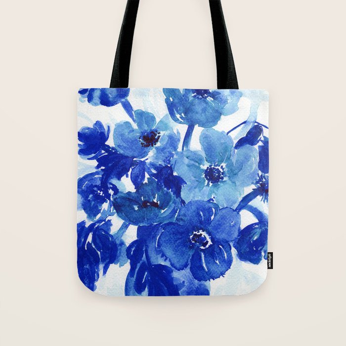 blue stillife Tote Bag Gallery Image 1
