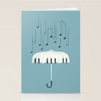 Singing in the rain Stationery Card Gallery Image 2
