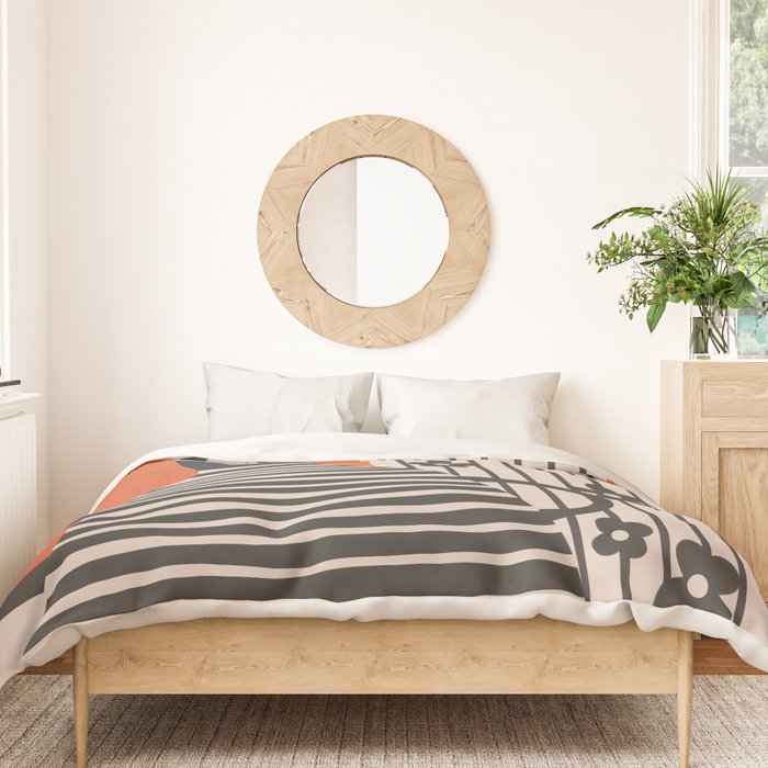 Patterned Stillness 5 Duvet Cover Gallery Image 3
