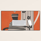 Patterned Stillness 5 Desk Mat Gallery Image 1