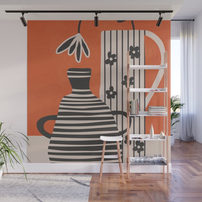 Patterned Stillness 5 Wall Mural Gallery Image 1