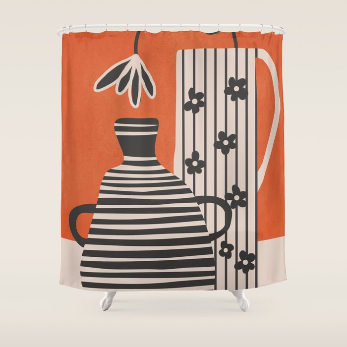 Patterned Stillness 5 Shower Curtain Gallery Image 1