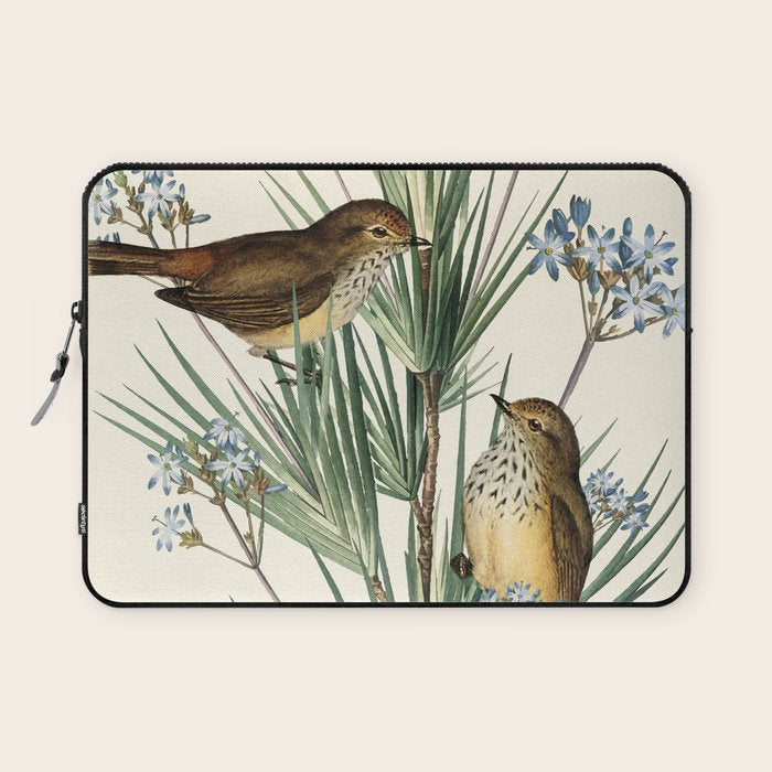 Little Birds and Flowers III Laptop Sleeve Gallery Image 1