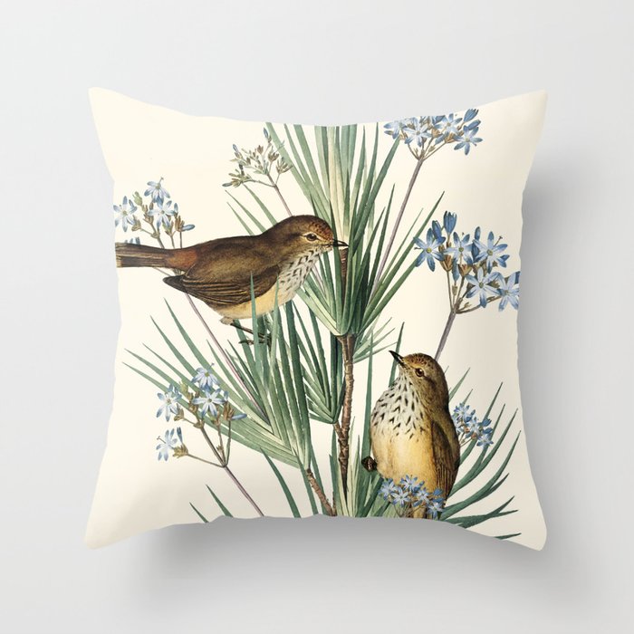 Little Birds and Flowers III Throw Pillow Gallery Image 6