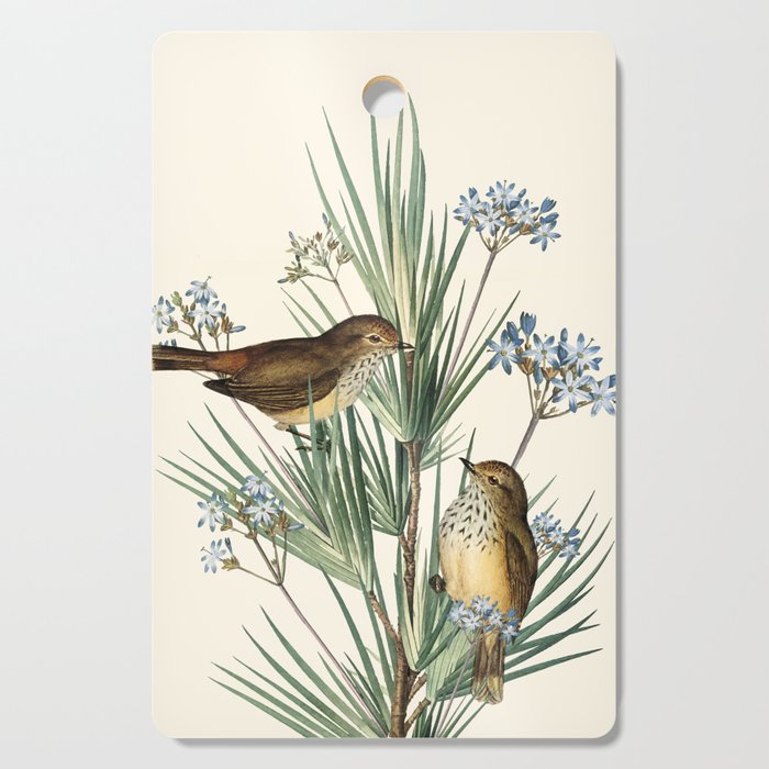 Little Birds and Flowers III Cutting Board Gallery Image 1