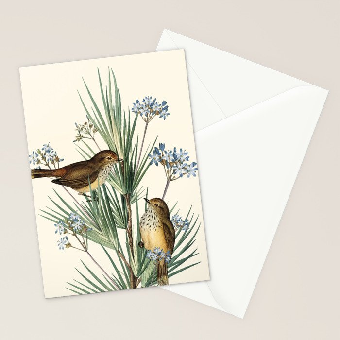 Little Birds and Flowers III Stationery Card Gallery Image 2