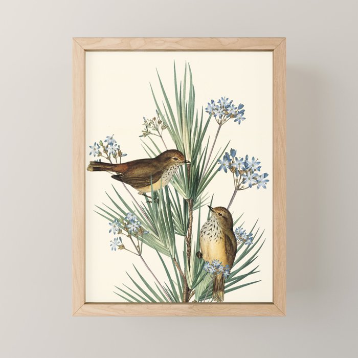 Little Birds and Flowers III Mini Art Print Gallery Image 1