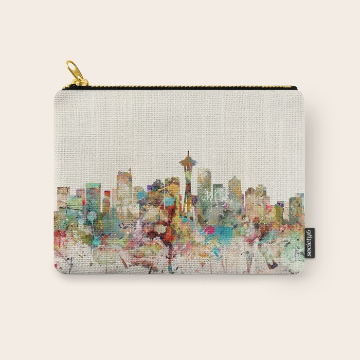 seattle skyline Carry All Pouch Gallery Image 1