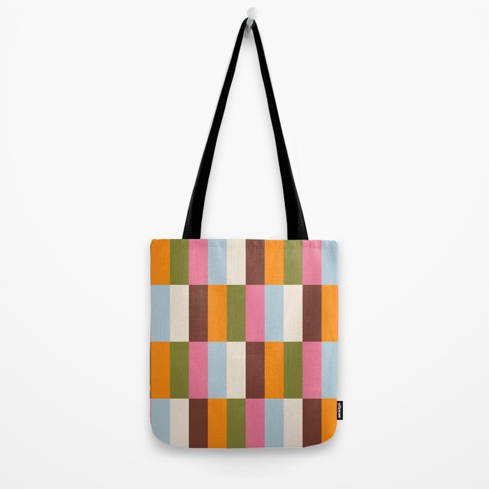 Color Block Stripes Tote Bag Gallery Image 2