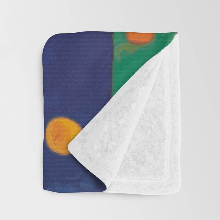 Gustav Klimt Style Puppy Dog with Colorful Scarf Throw Blanket Gallery Image 3