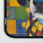 Gustav Klimt Style Puppy Dog with Colorful Scarf Laptop Sleeve Gallery Image 3