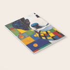 Gustav Klimt Style Puppy Dog with Colorful Scarf Notebook Gallery Image 3