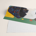 Gustav Klimt Style Puppy Dog with Colorful Scarf Wrapping Paper Gallery Image 2