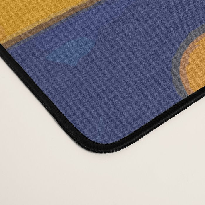 Gustav Klimt Style Puppy Dog with Colorful Scarf Desk Mat Gallery Image 4