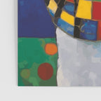 Gustav Klimt Style Puppy Dog with Colorful Scarf Poster Gallery Image 3