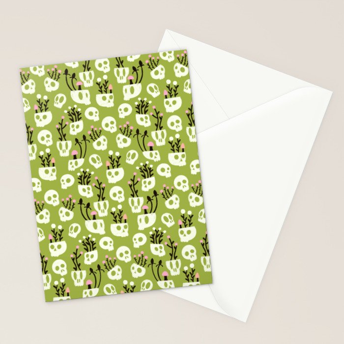 Botanical Heads Will Roll Stationery Card Gallery Image 2
